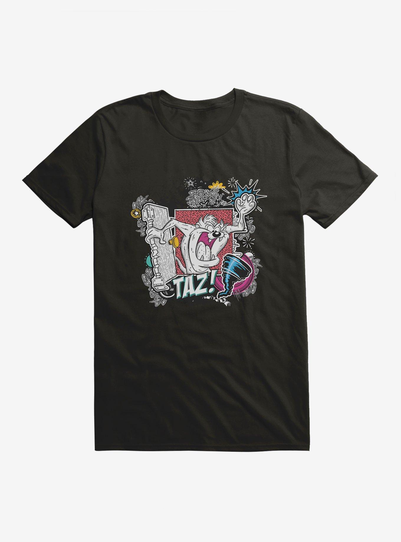 Looney Tunes Taz Tornado Doodle T-Shirt, BLACK, hi-res
