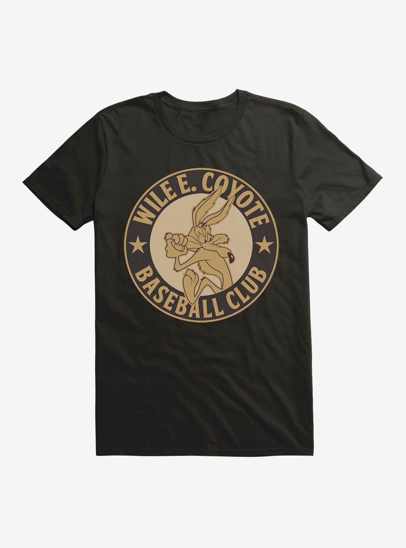 Looney Tunes Wile E. Coyote Baseball Club T-Shirt - BLACK | Hot Topic