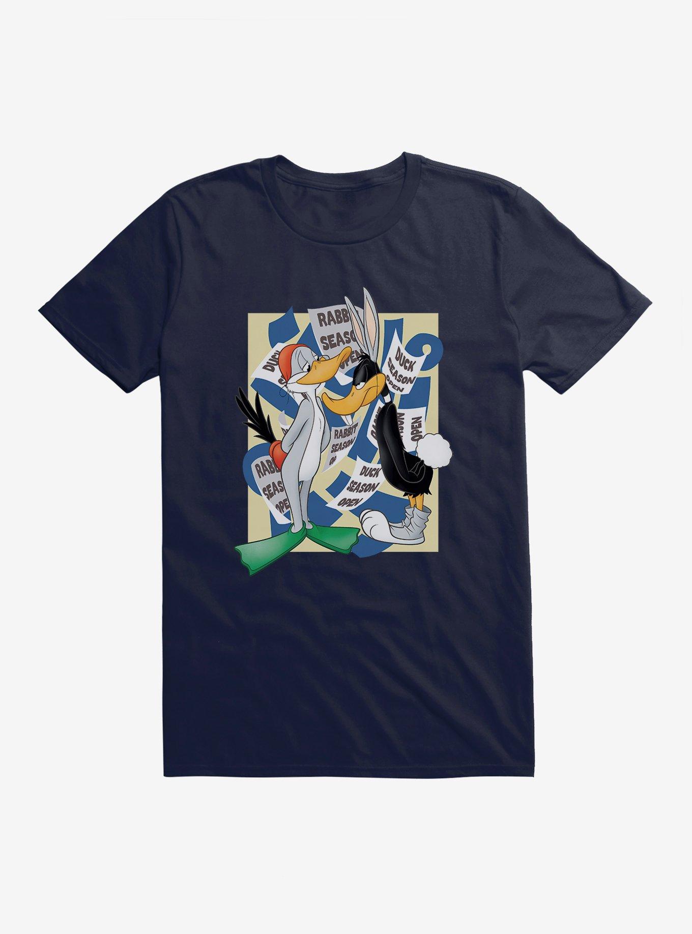 Looney Tunes Daffy Duck Bugs Bunny Disguise T-Shirt, NAVY, hi-res