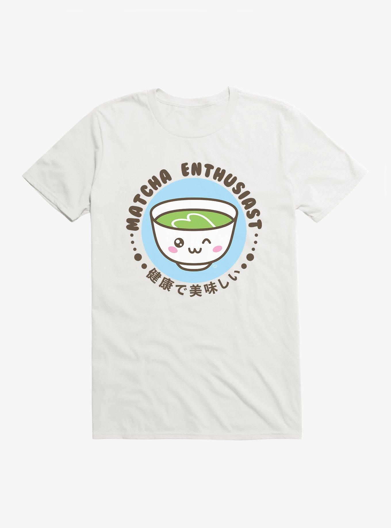 Matcha Enthusiast T-Shirt, WHITE, hi-res