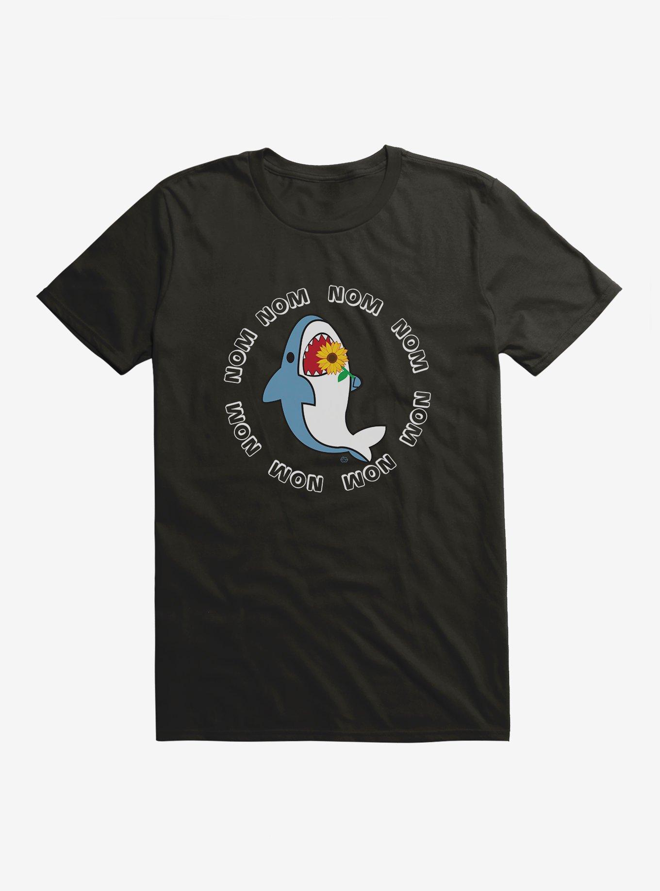 Shark Eating Sunflower T-Shirt, , hi-res
