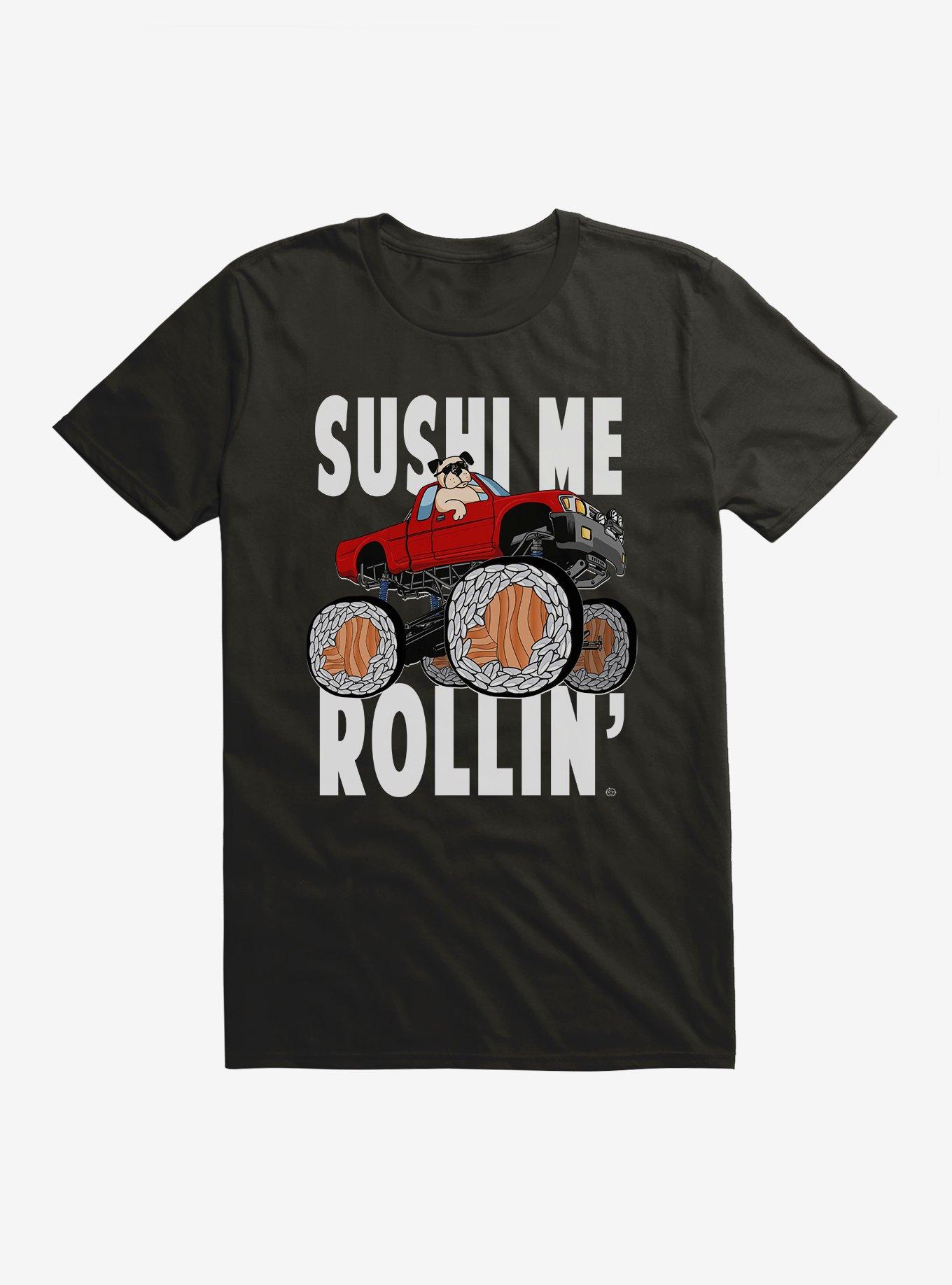 Sushi Me Rollin T-Shirt, BLACK, hi-res