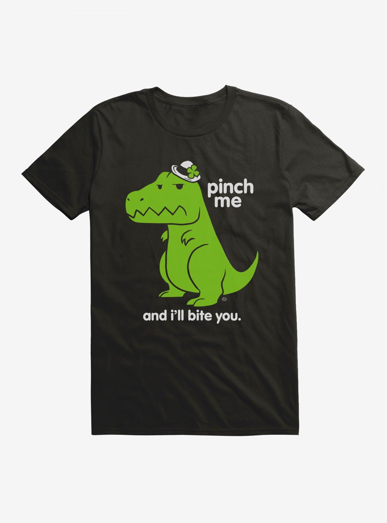 St. Patrick's Day Pinch Me Dino T-Shirt, , hi-res