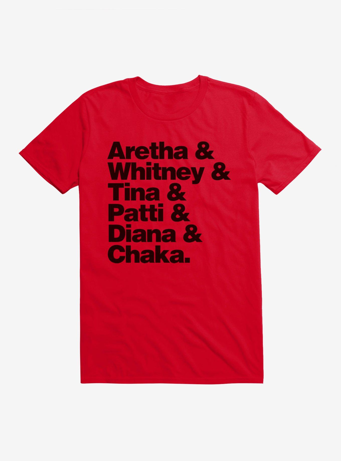 Black History Month Aretha Whitney Tina Patti Diana Chaka T-Shirt, , hi-res