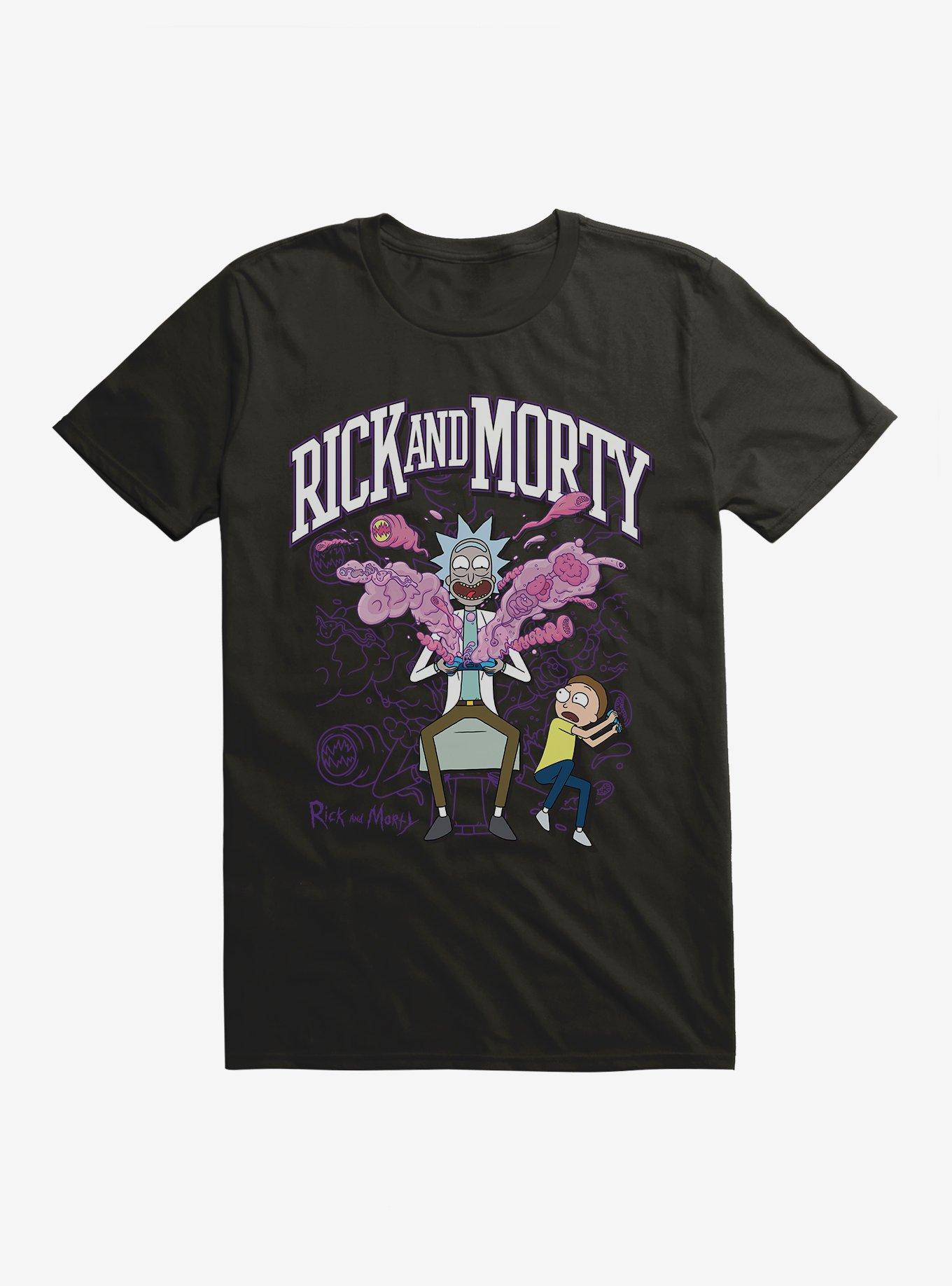 Rick And Morty Gaming Explosion T-Shirt, , hi-res