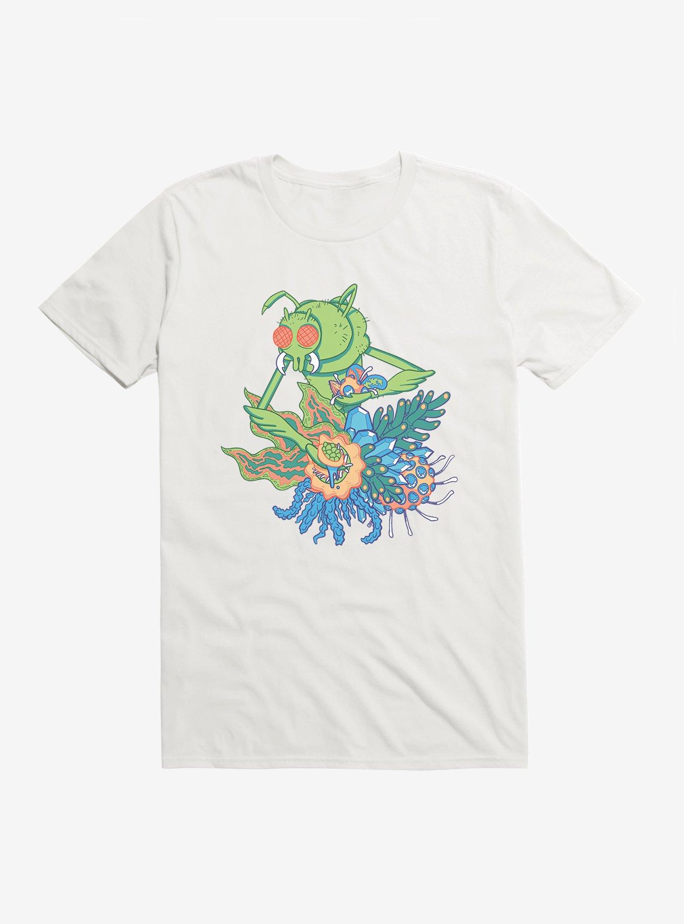 Rick And Morty Gromflomite T-Shirt, WHITE, hi-res