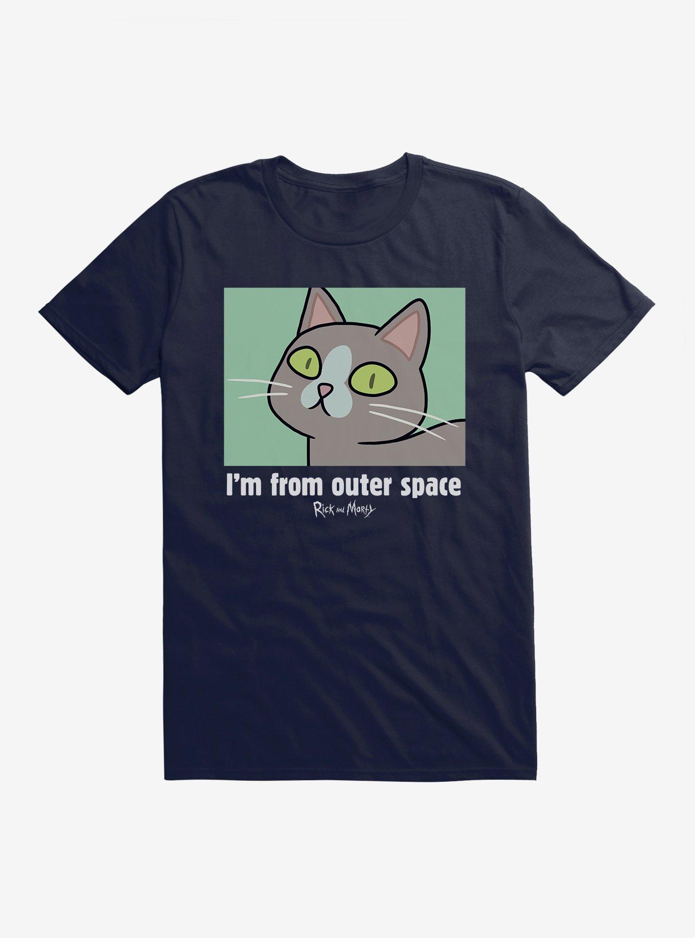 Rick And Morty From Outer Space T-Shirt, NAVY, hi-res