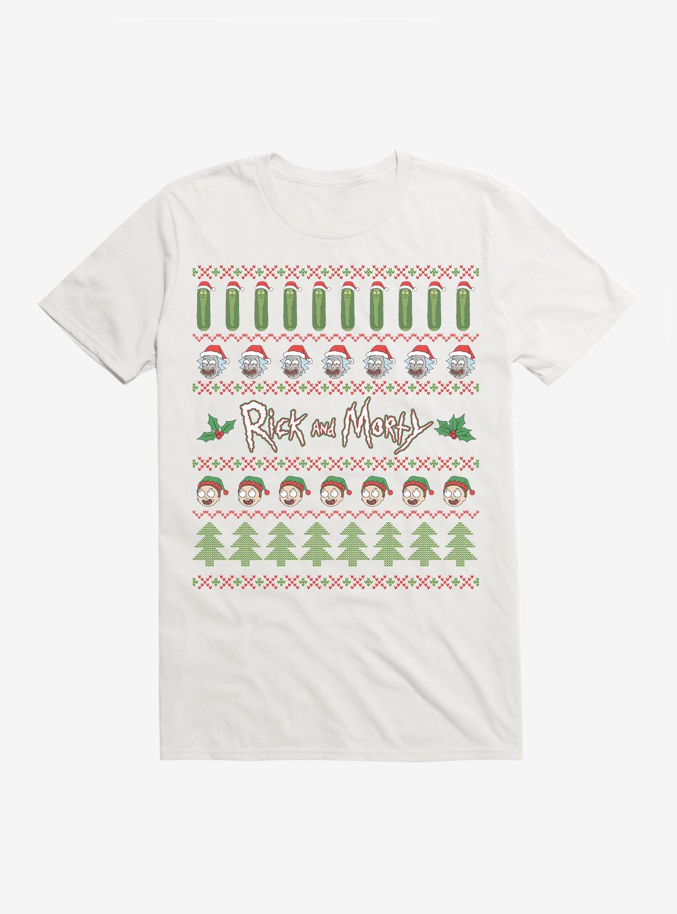 Rick And Morty Pickle Rickmas Sweater T-Shirt, , hi-res