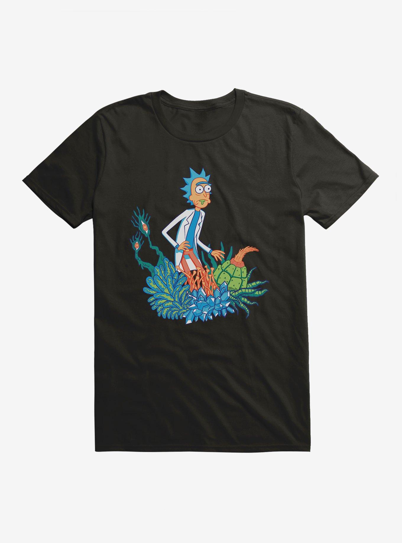 Rick And Morty Plants Rick T-Shirt, BLACK, hi-res