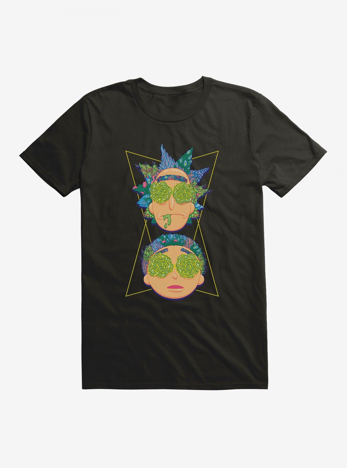 Rick And Morty Portal Eyes T-Shirt, BLACK, hi-res