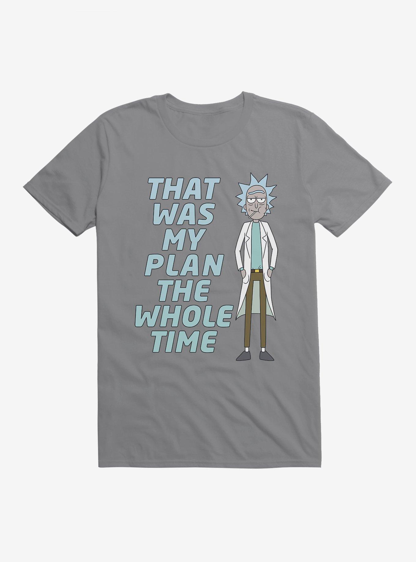 Rick And Morty Rick's Plan T-Shirt, STORM GREY, hi-res