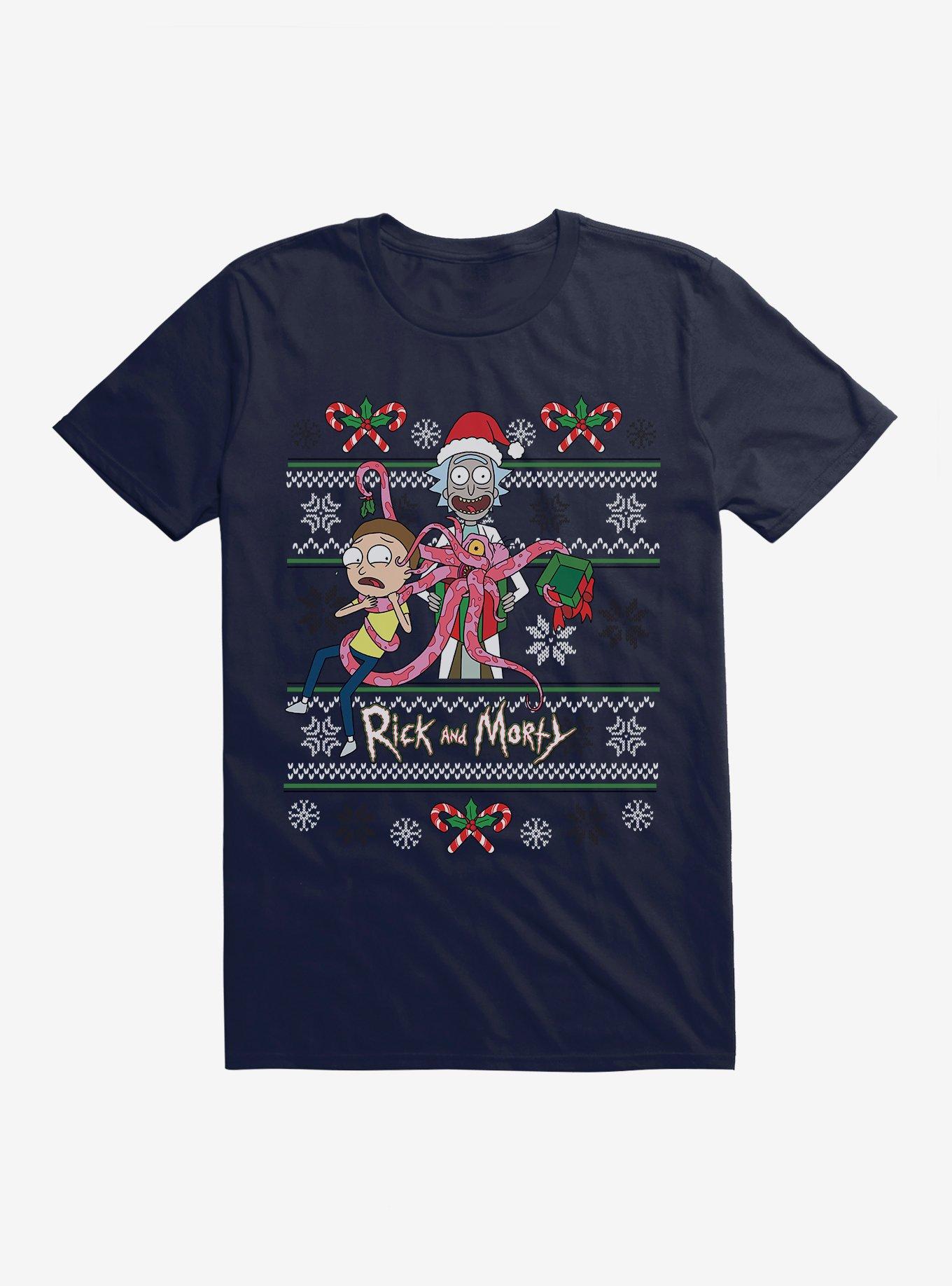 Rick and Morty top ugly christmas sweater