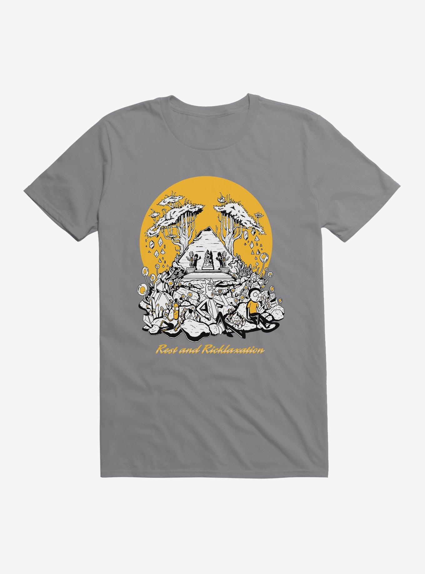 Rick And Morty Rest Rick T-Shirt, STORM GREY, hi-res