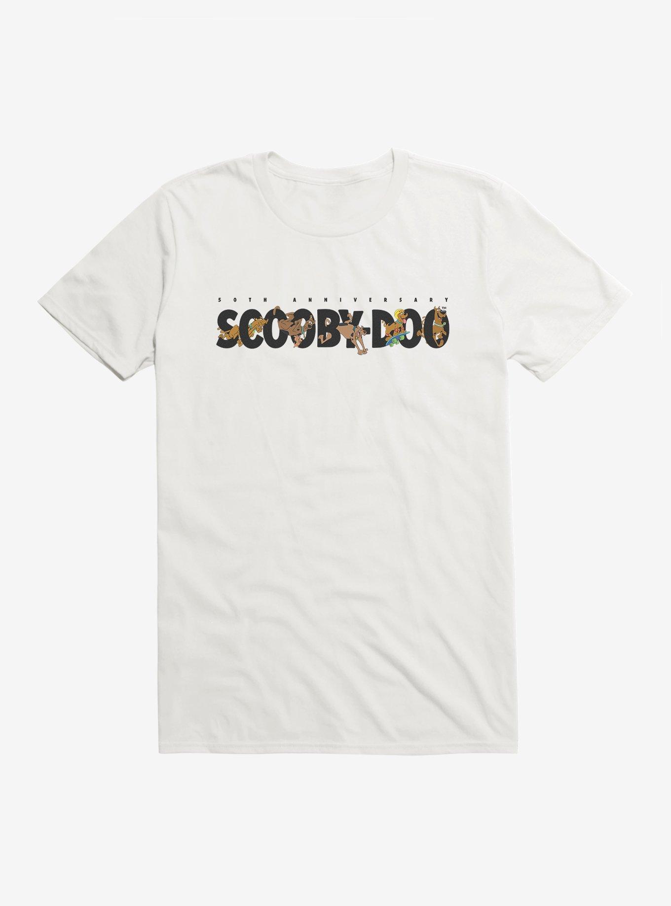 Scooby-Doo 50th Anniversary On The Go T-Shirt, WHITE, hi-res