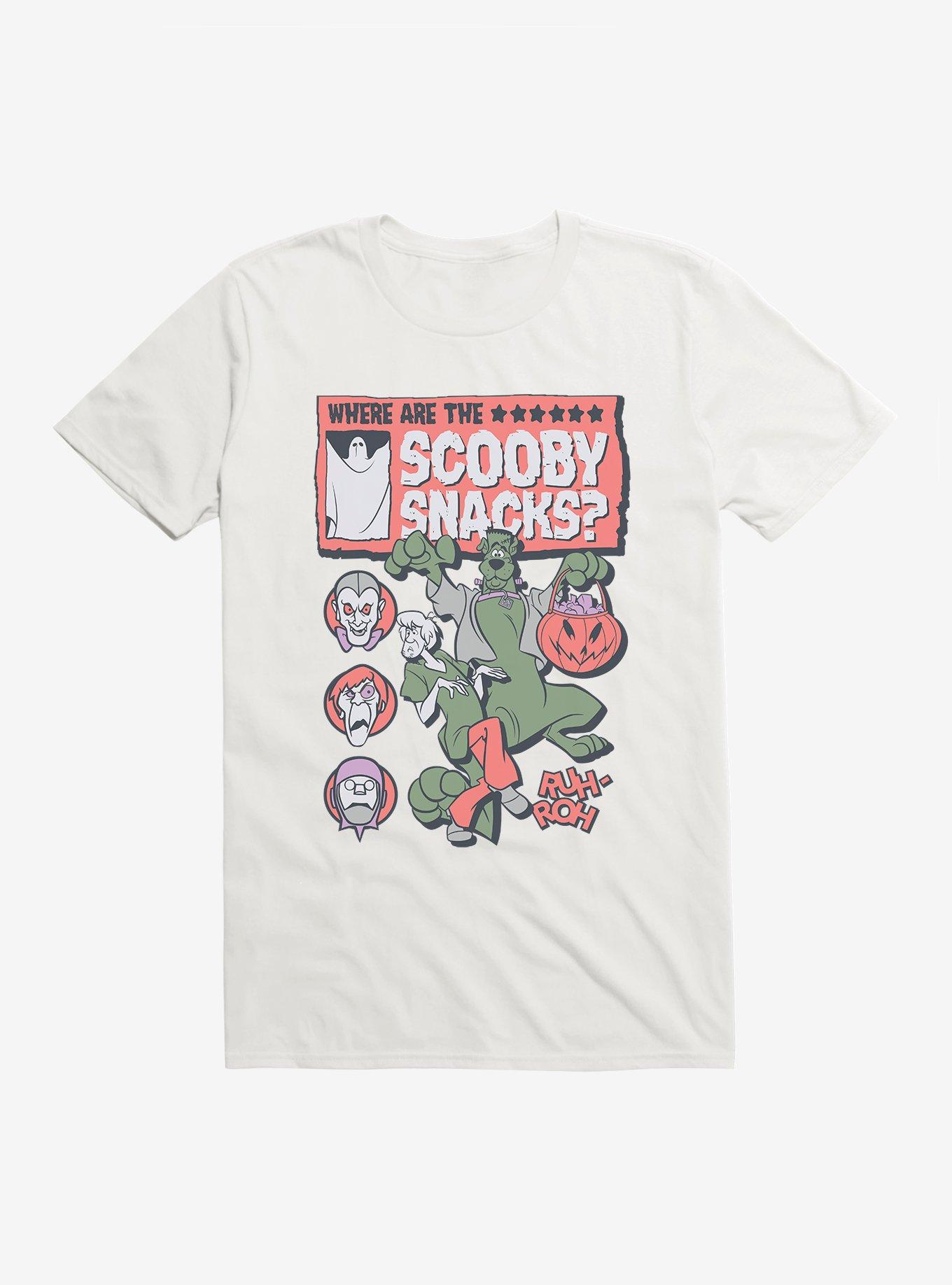 Scooby-Doo Where Are The Scooby Snacks T-Shirt, WHITE, hi-res
