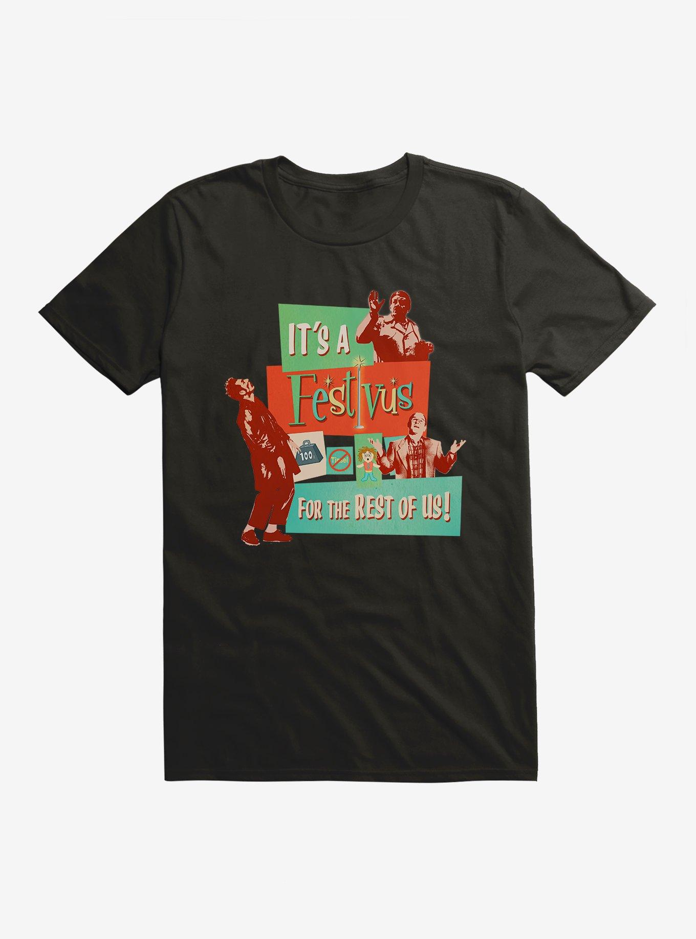 Seinfeld It's A Festivus T-Shirt, BLACK, hi-res