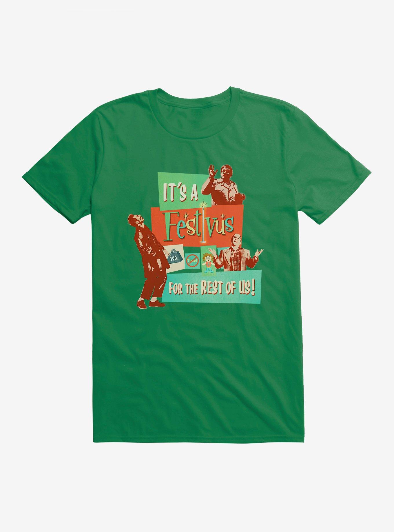 Seinfeld It's A Festivus T-Shirt, IRISH GREEN, hi-res