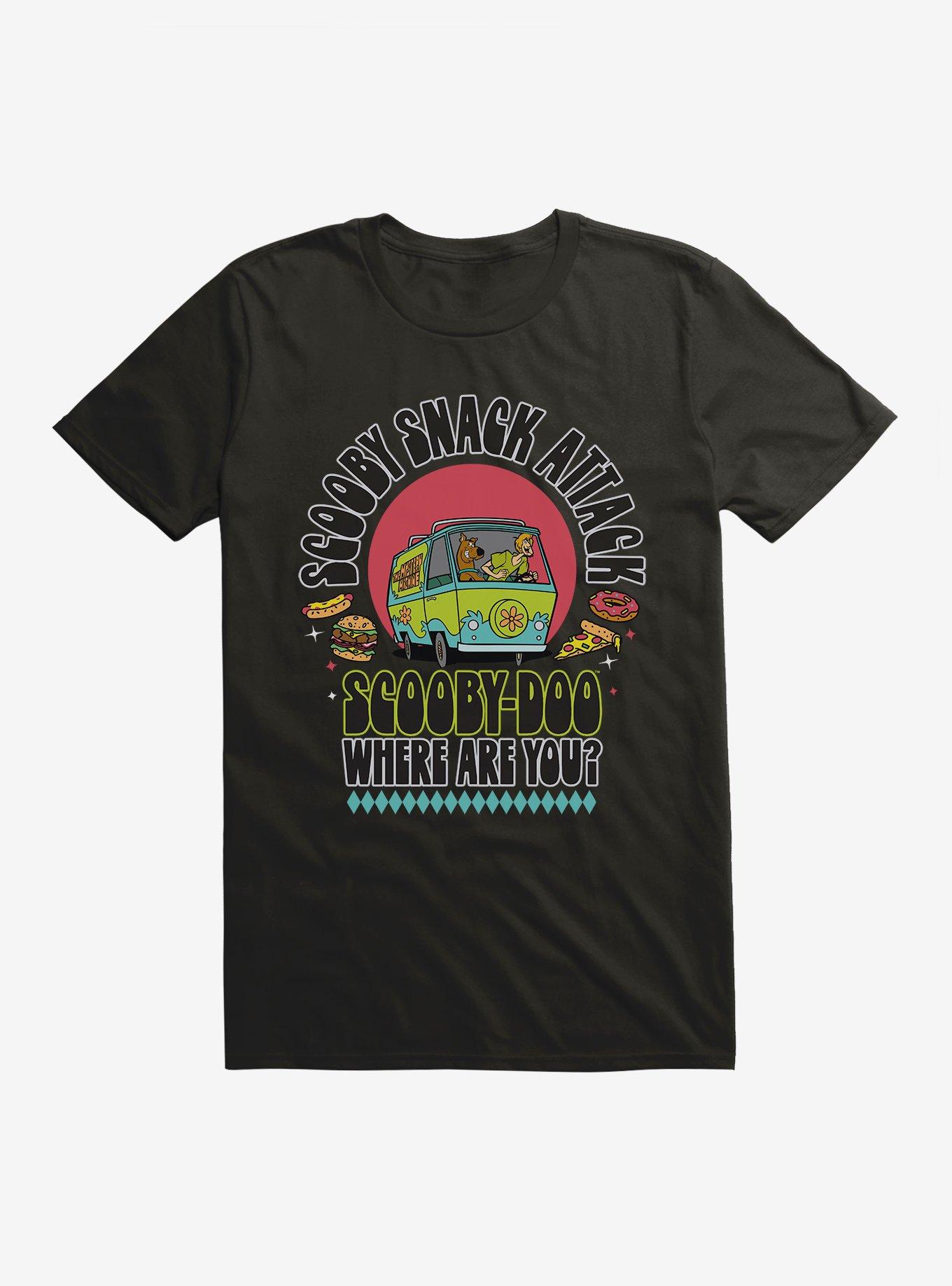 Scooby-Doo Mystery Machine Scooby Snack Attack T-Shirt, BLACK, hi-res