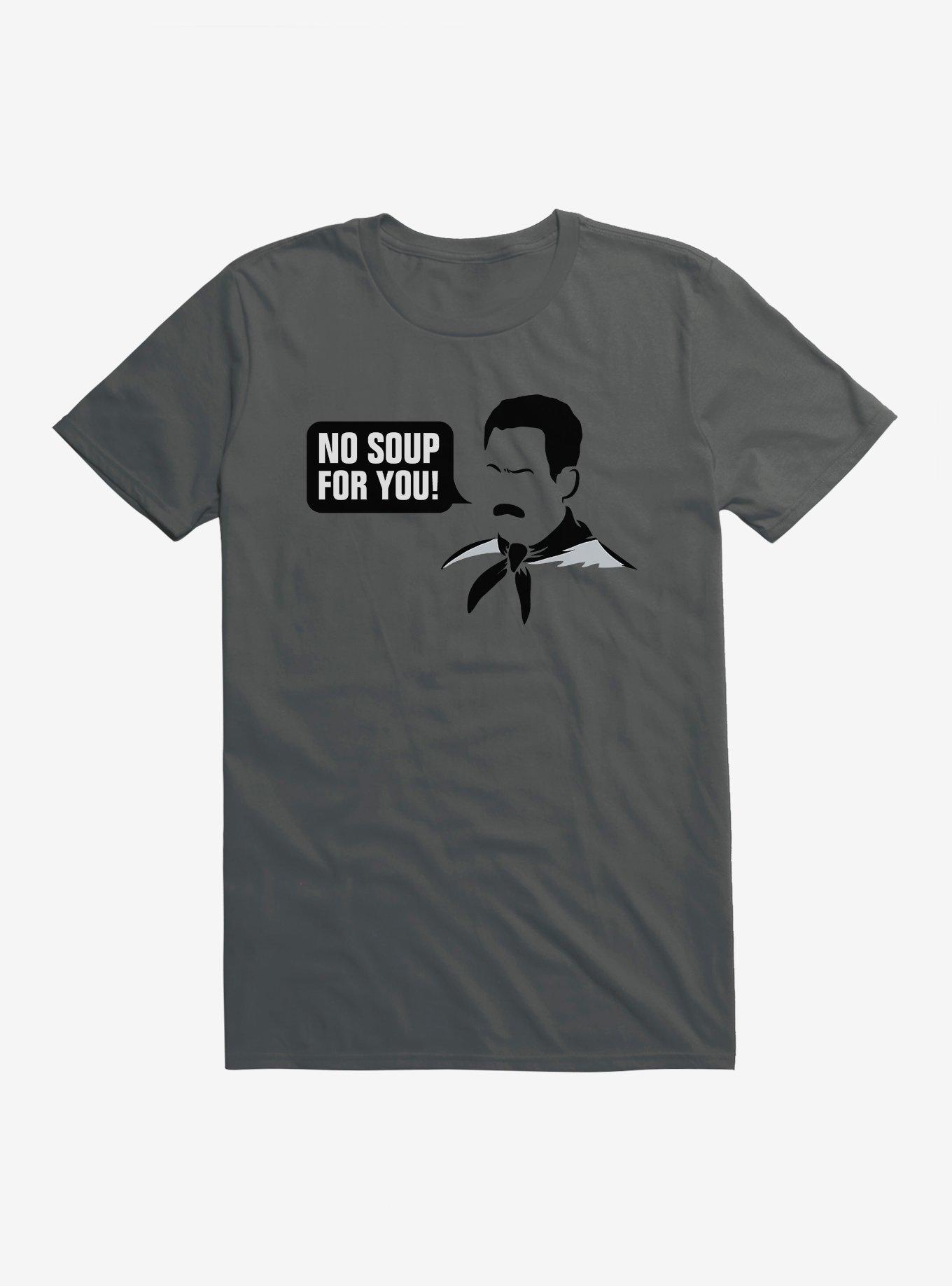 Seinfeld No Soup For You Speech Bubble T-Shirt, CHARCOAL, hi-res