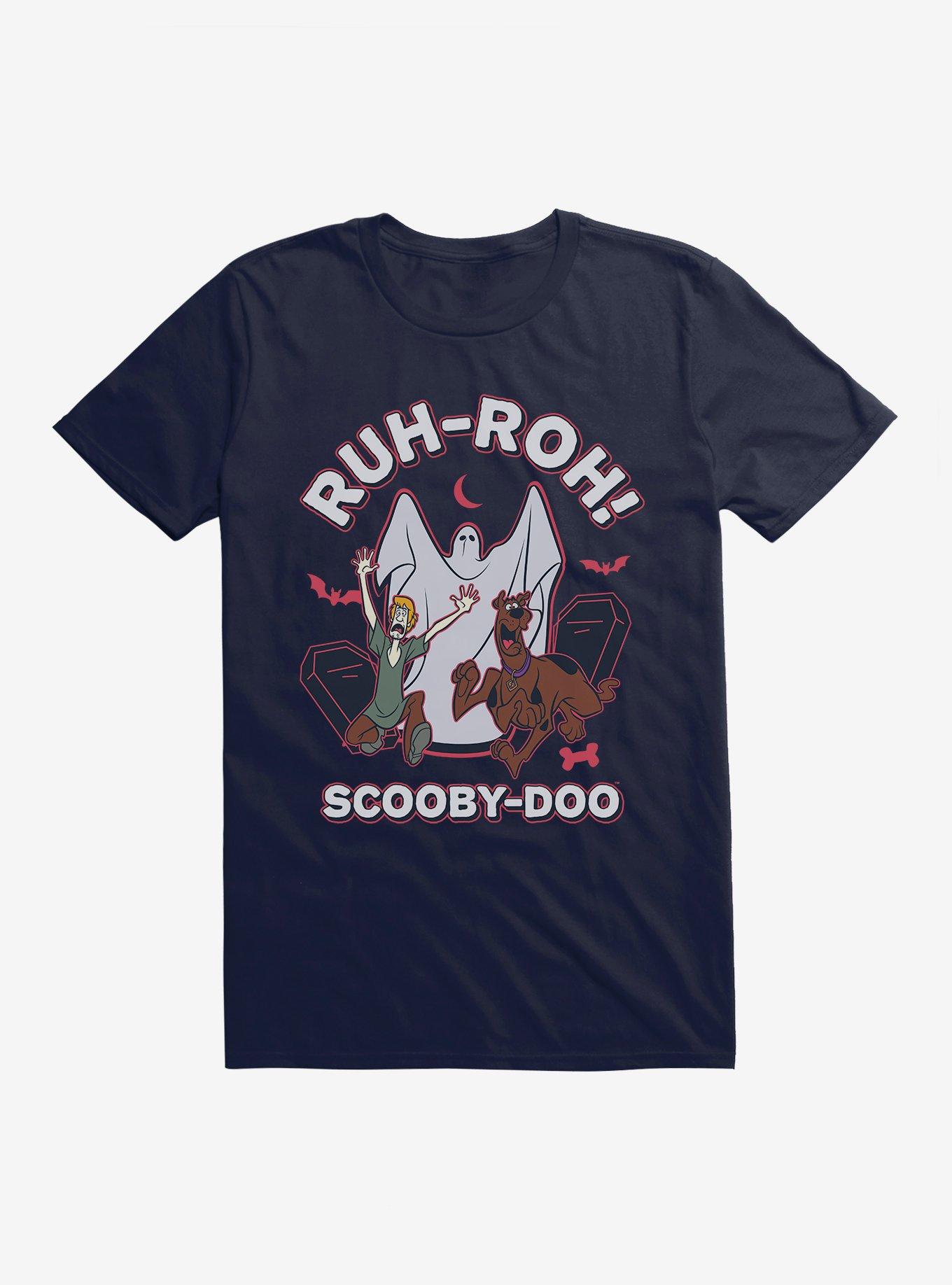 Scooby-Doo Ruh-Roh Ghost T-Shirt, NAVY, hi-res