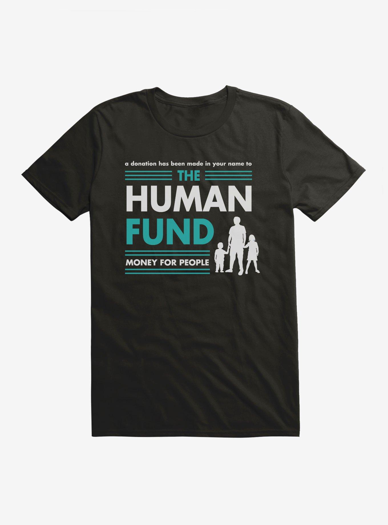 Seinfeld The Human Fund T-Shirt, BLACK, hi-res