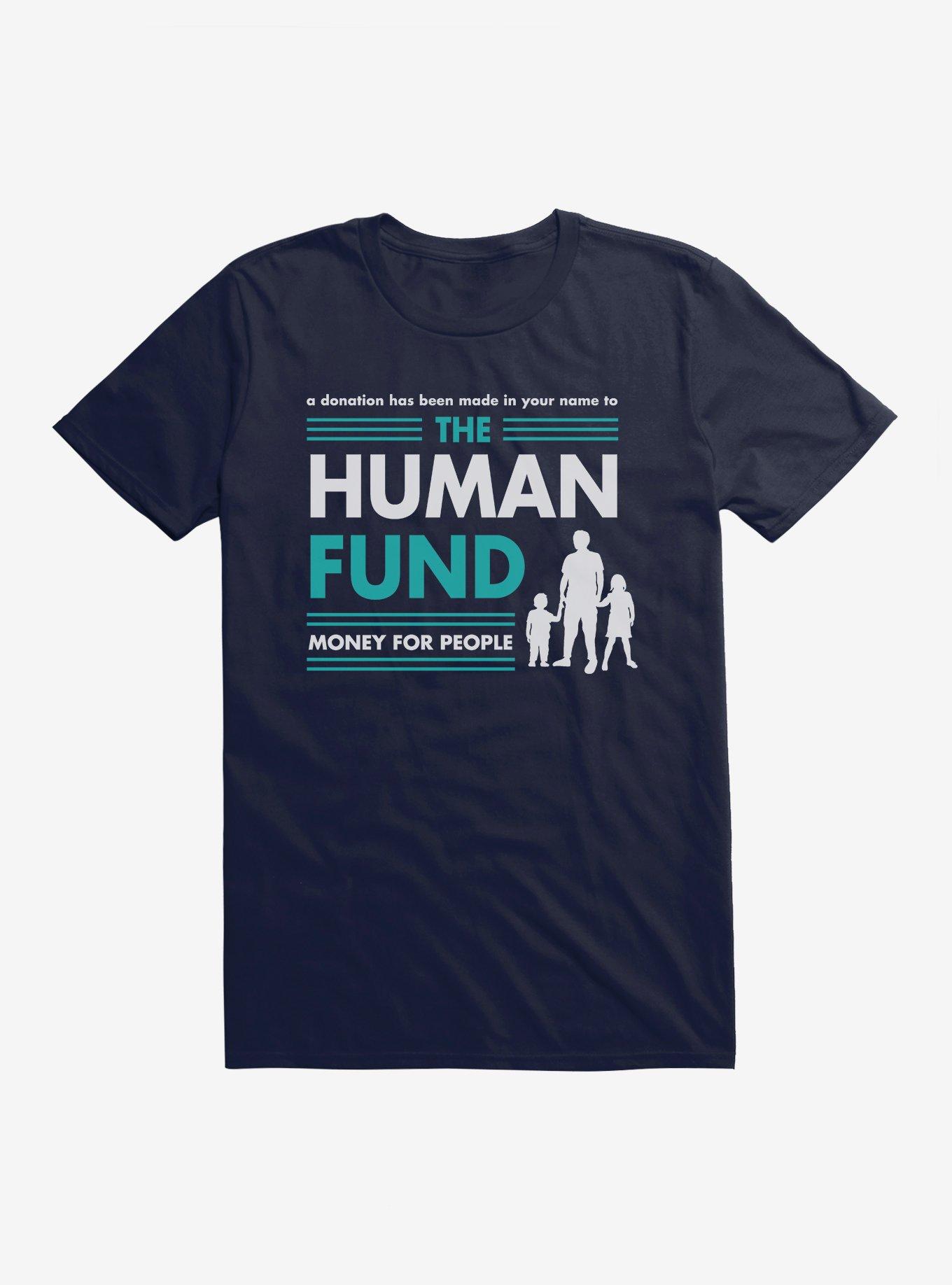 Seinfeld The Human Fund T-Shirt, NAVY, hi-res