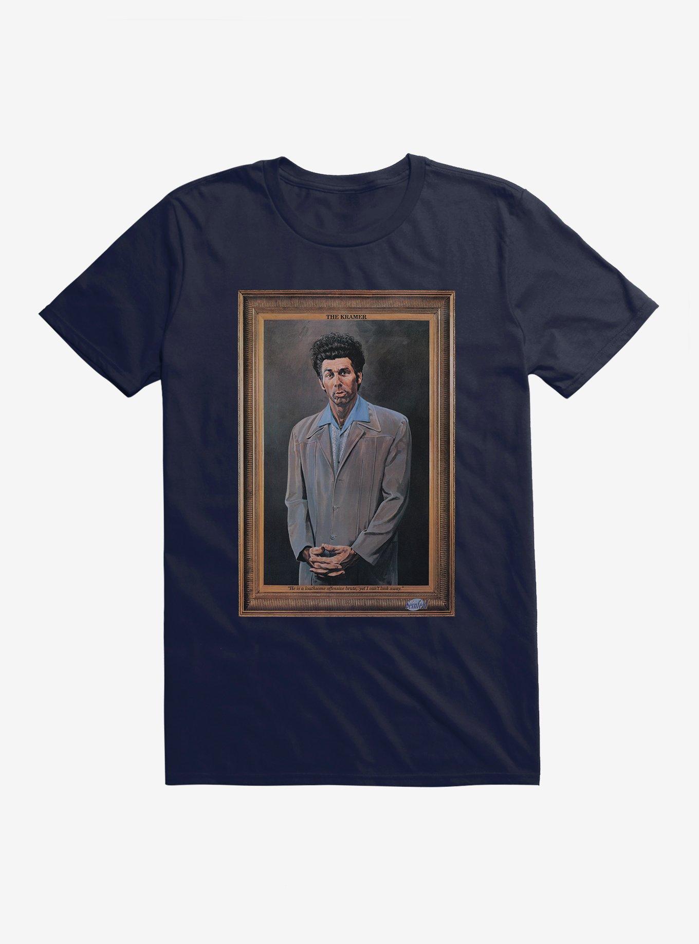 Seinfeld The Kramer Framed Portrait T-Shirt, NAVY, hi-res