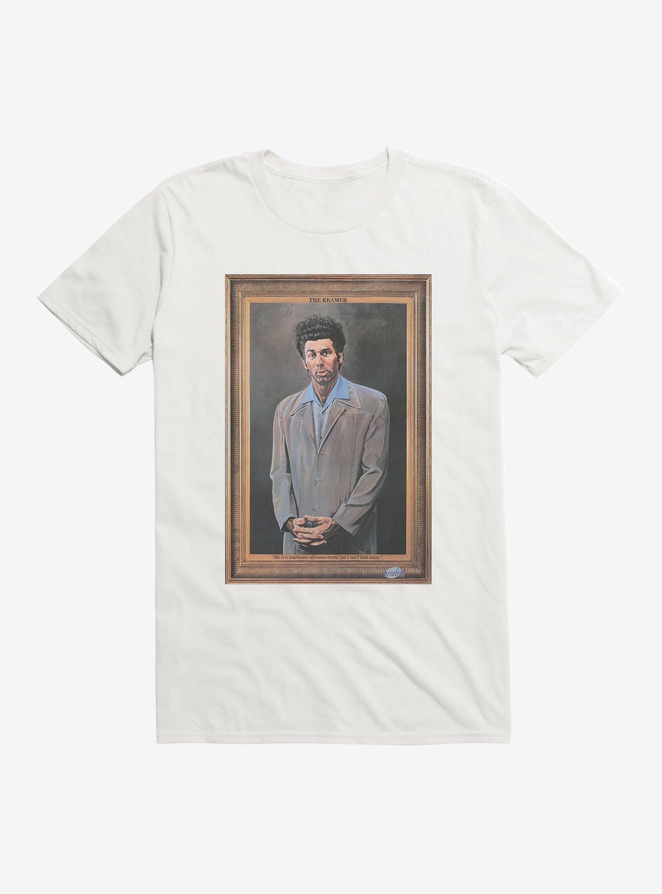 Seinfeld The Kramer Framed Portrait T-Shirt, WHITE, hi-res
