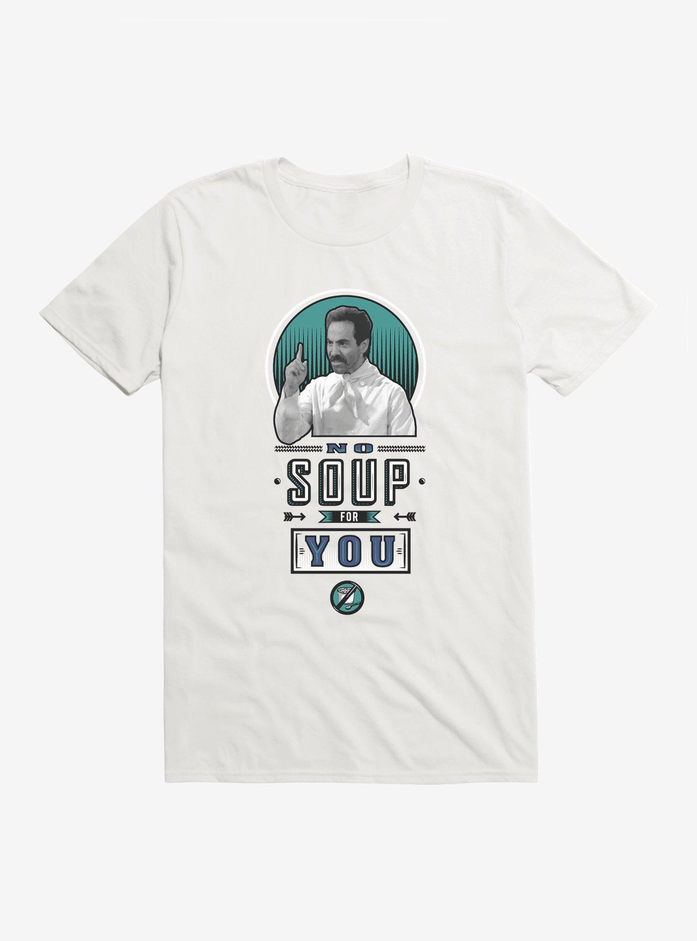 Seinfeld Yev Kassem No Soup For You T-Shirt, WHITE, hi-res