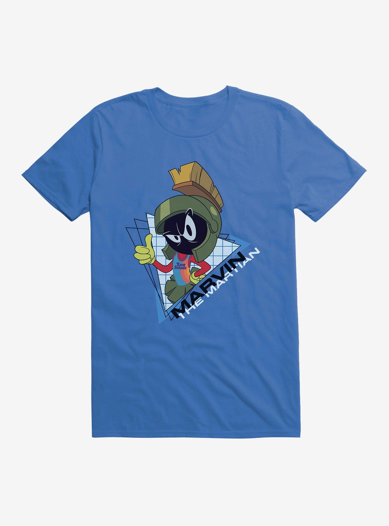 Space Jam: A New Legacy Marvin The Martian Triangle Grid T-Shirt