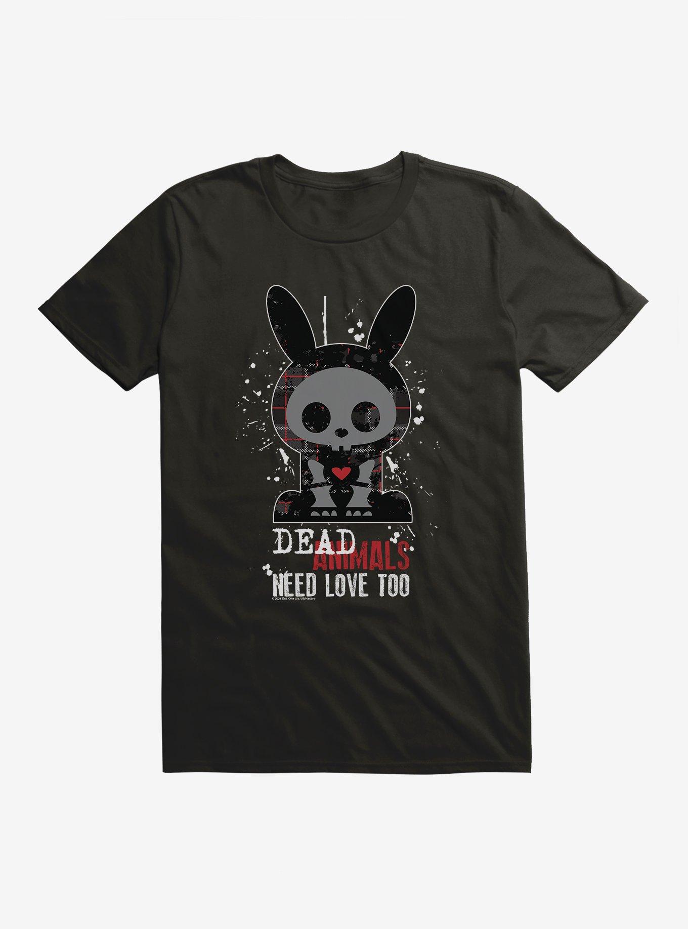 Skelanimals Dead Animals Need Love Too T-Shirt, BLACK, hi-res