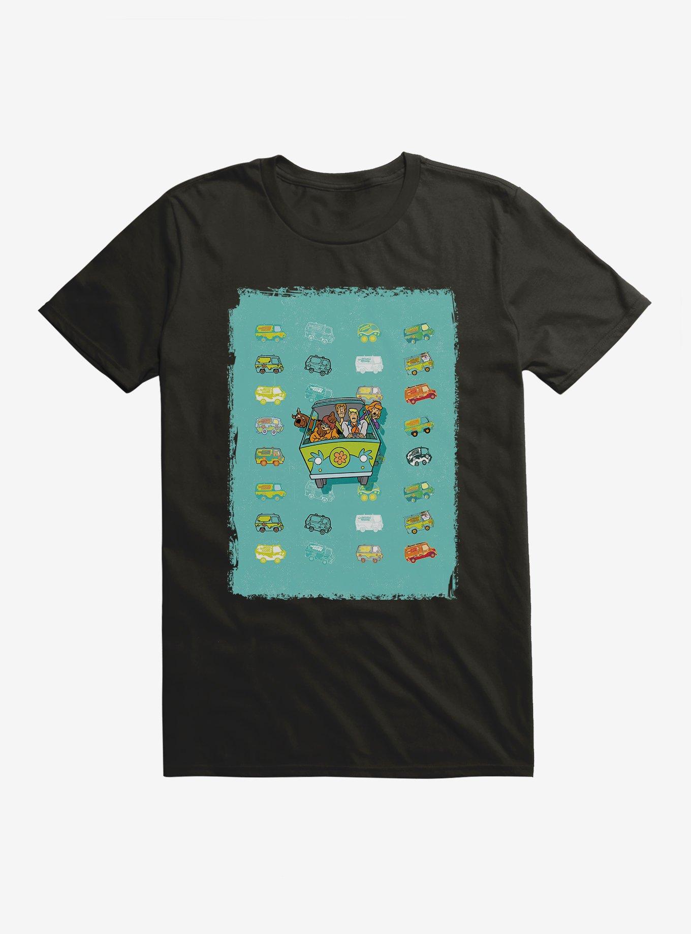 Scooby-Doo 50th Anniversary The Mystery Machine Gang T-Shirt, BLACK, hi-res
