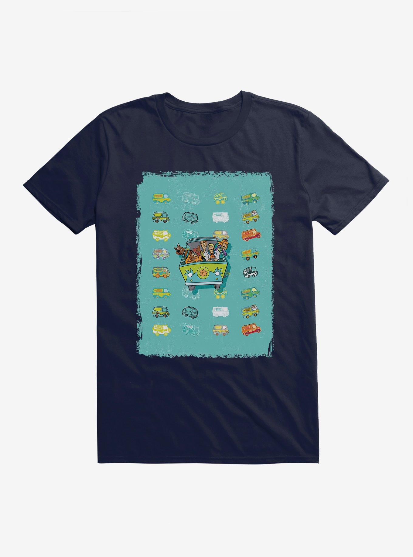 Scooby-Doo 50th Anniversary The Mystery Machine Gang T-Shirt, NAVY, hi-res