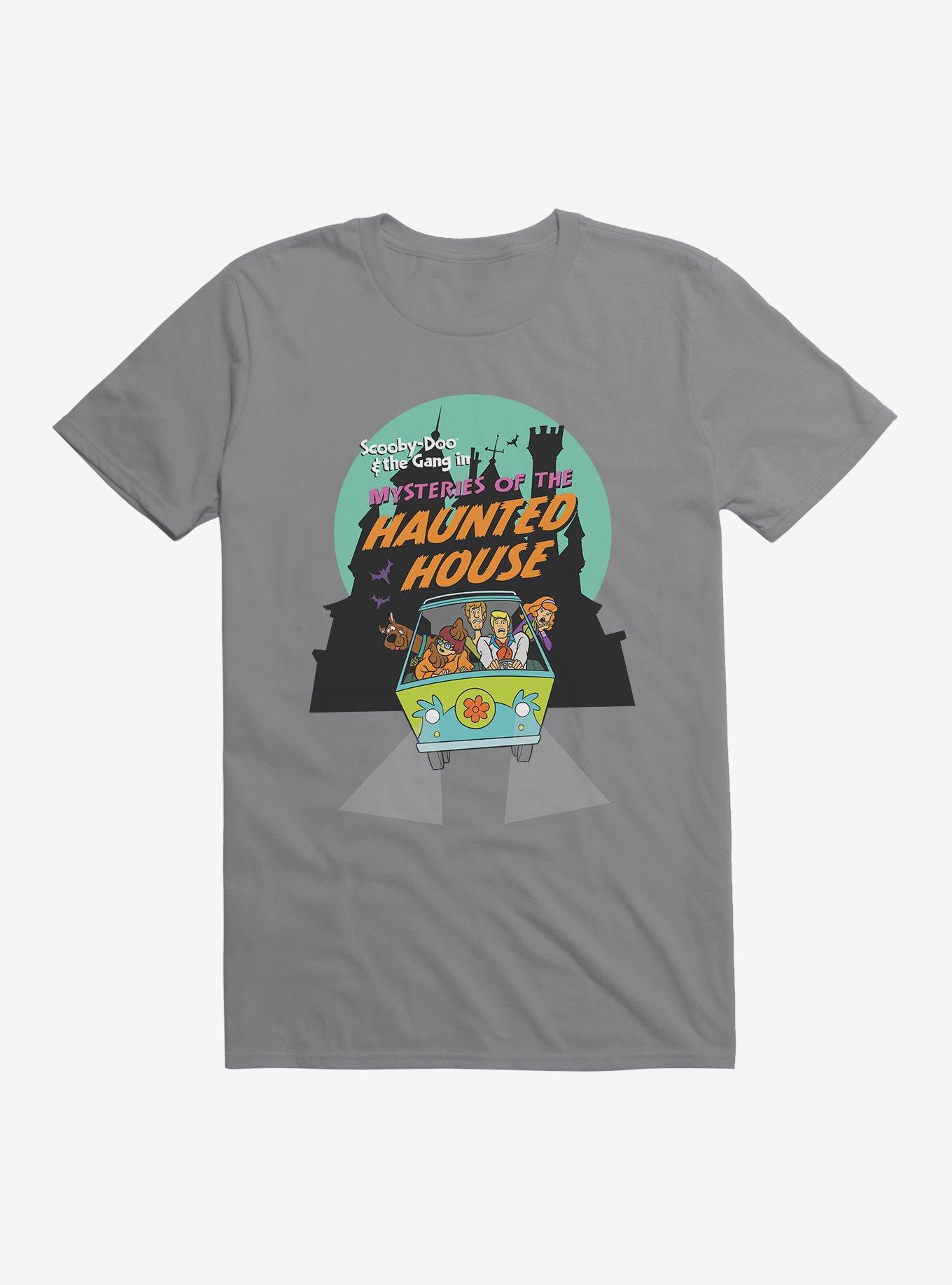 Scooby-Doo Halloween Scooby And The Gang Mysteries Of The Haunted House Mystery Machine T-Shirt, STORM GREY, hi-res