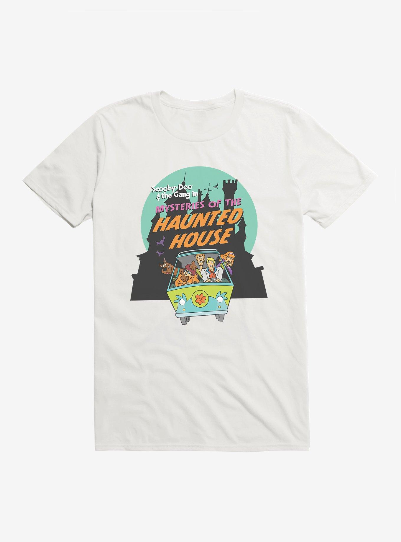 Scooby-Doo Halloween Scooby And The Gang Mysteries Of The Haunted House Mystery Machine T-Shirt, WHITE, hi-res