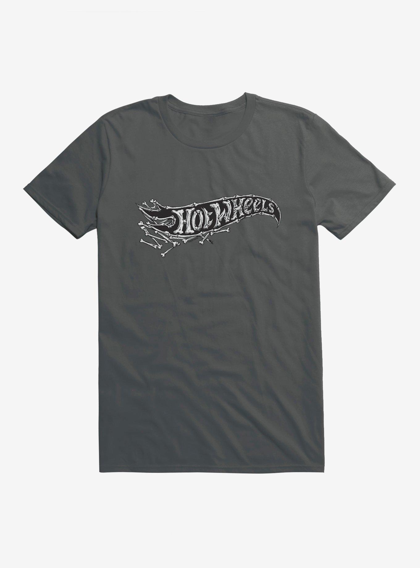Hot Wheels Black And White Logo T-Shirt, CHARCOAL, hi-res