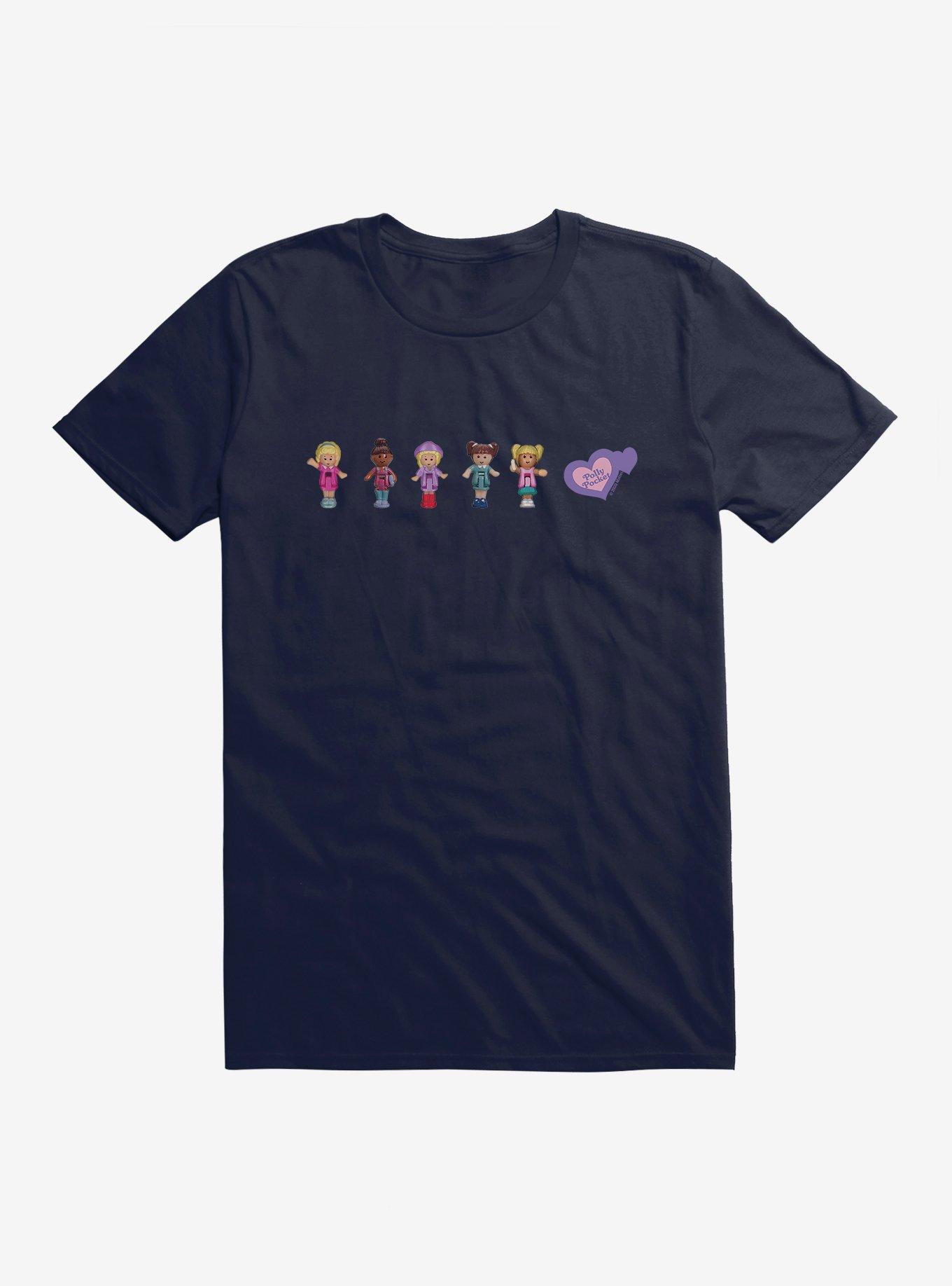 Polly Pocket Doll Line Up T-Shirt, NAVY, hi-res view 1