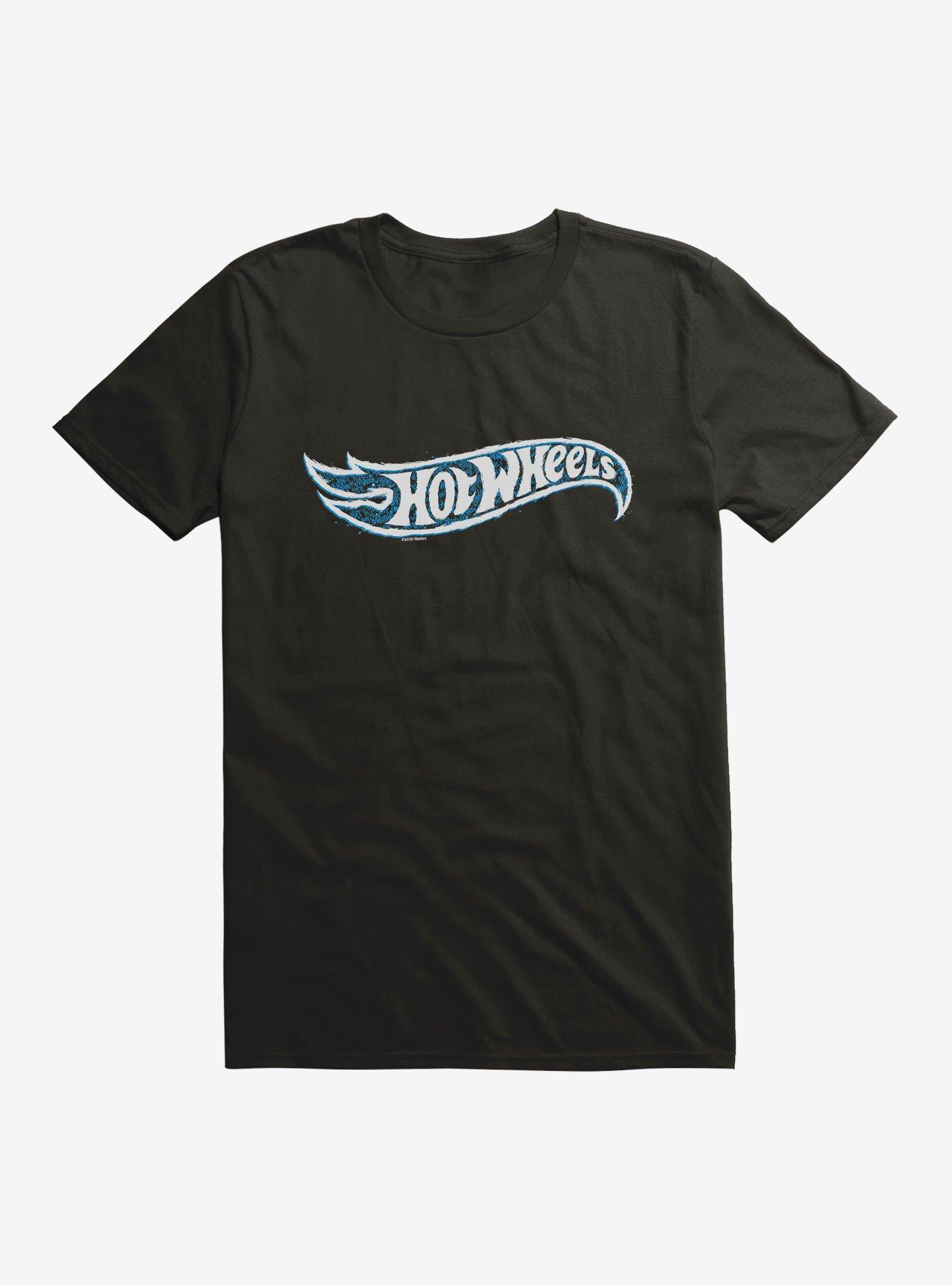 Hot Wheels Faded Blue Logo T-Shirt, BLACK, hi-res