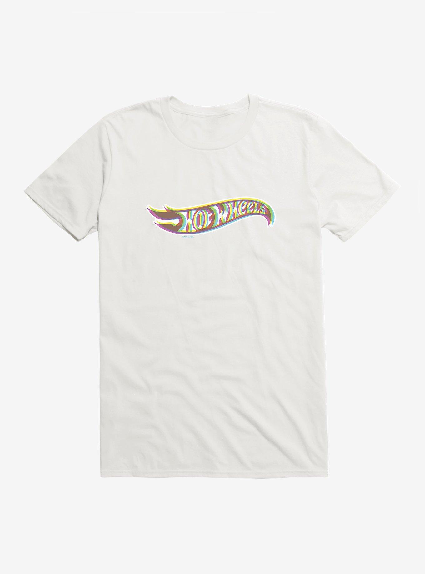 Hot Wheels 3D Colors Logo T-Shirt, WHITE, hi-res