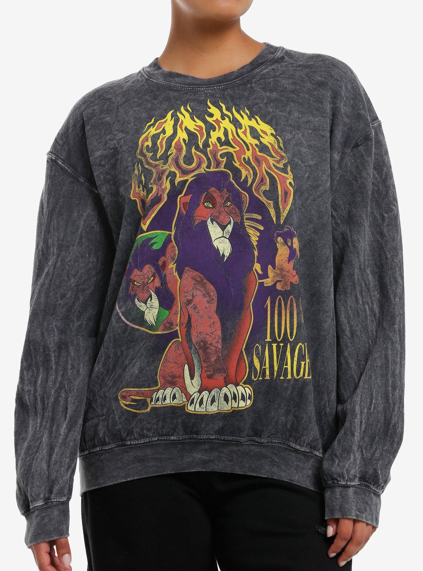 Disney The Lion King Scar Wash Girls Sweatshirt, , hi-res