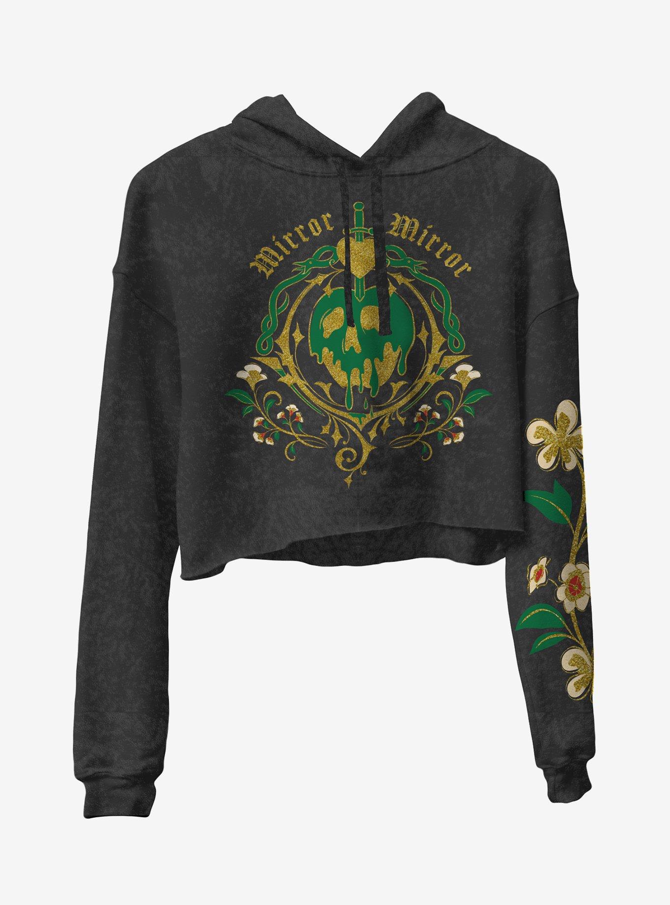 Disney Snow White And The Seven Dwarfs Poison Apple Gold Girls Crop Hoodie, , hi-res