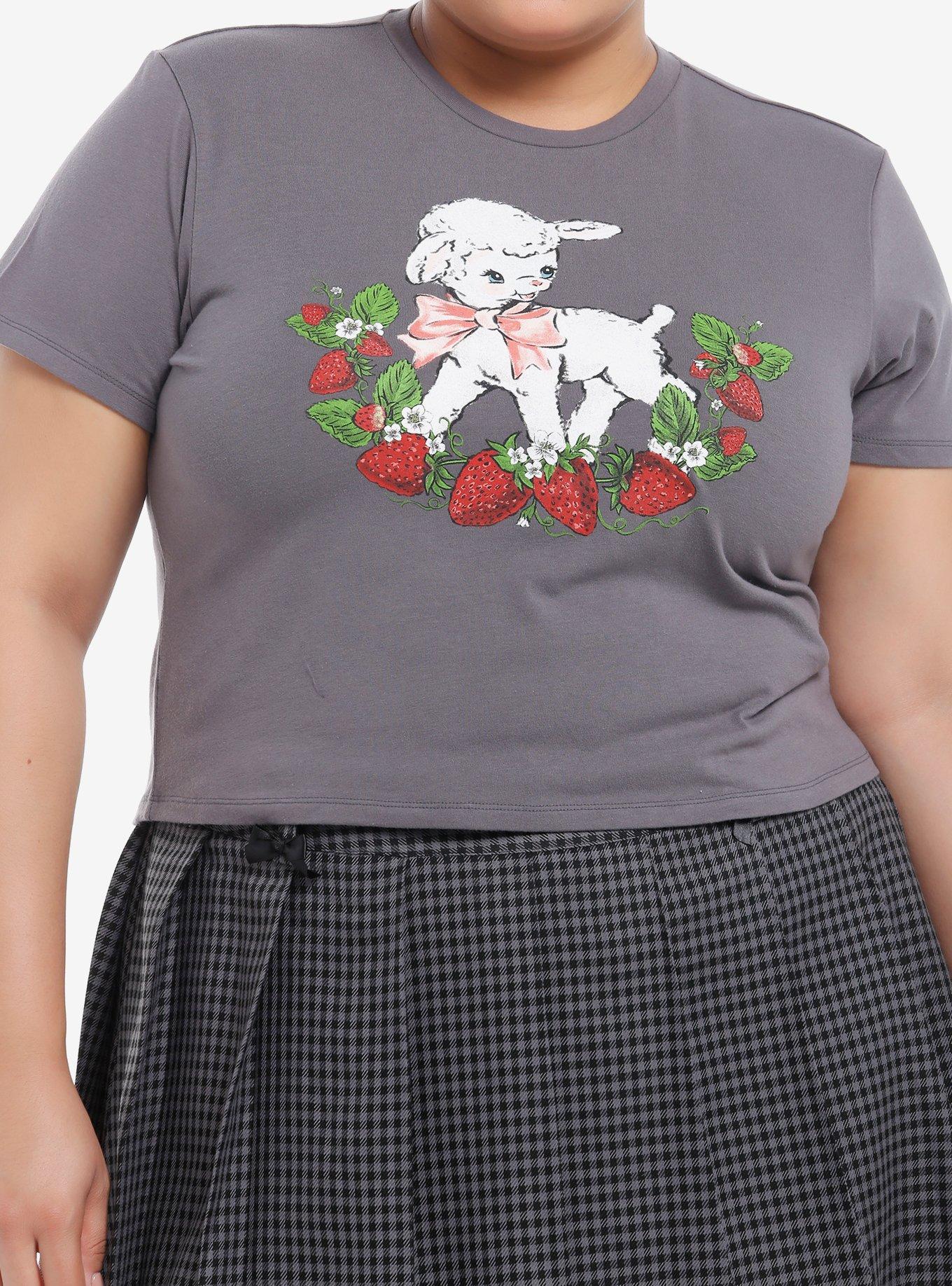 Sweet Society Strawberry Lamb Girls Baby T-Shirt Plus Size, , hi-res