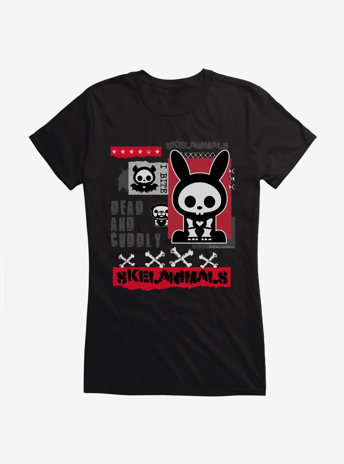 Skelanimals Dead And Cuddly Girls T-Shirt, BLACK, hi-res