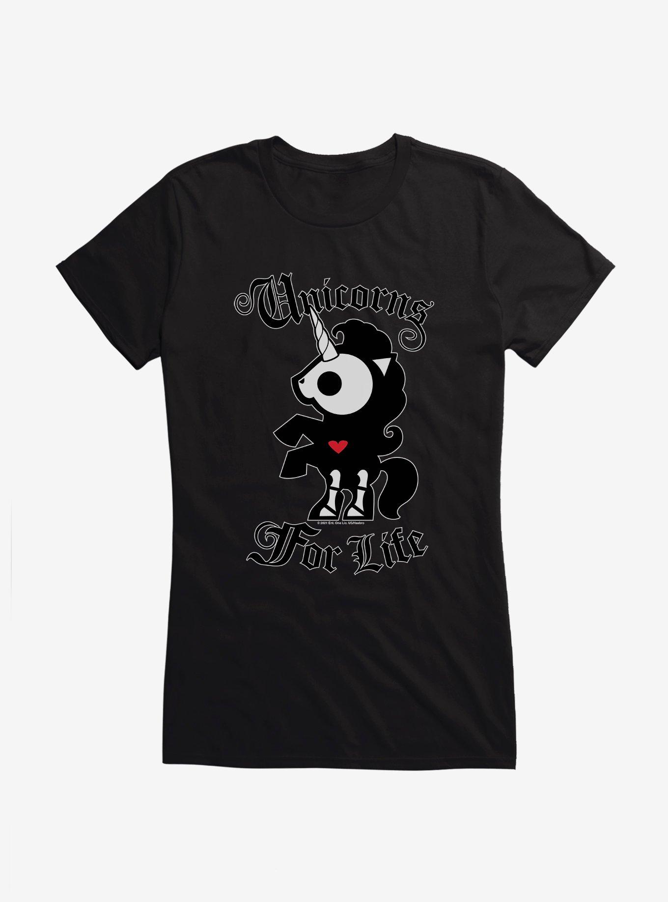 Skelanimals Bonita Unicorns For Life Girls T-Shirt, BLACK, hi-res
