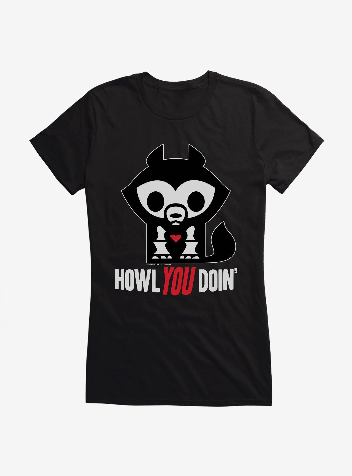 Skelanimals Jae Howl You Doin Girls T-Shirt, BLACK, hi-res