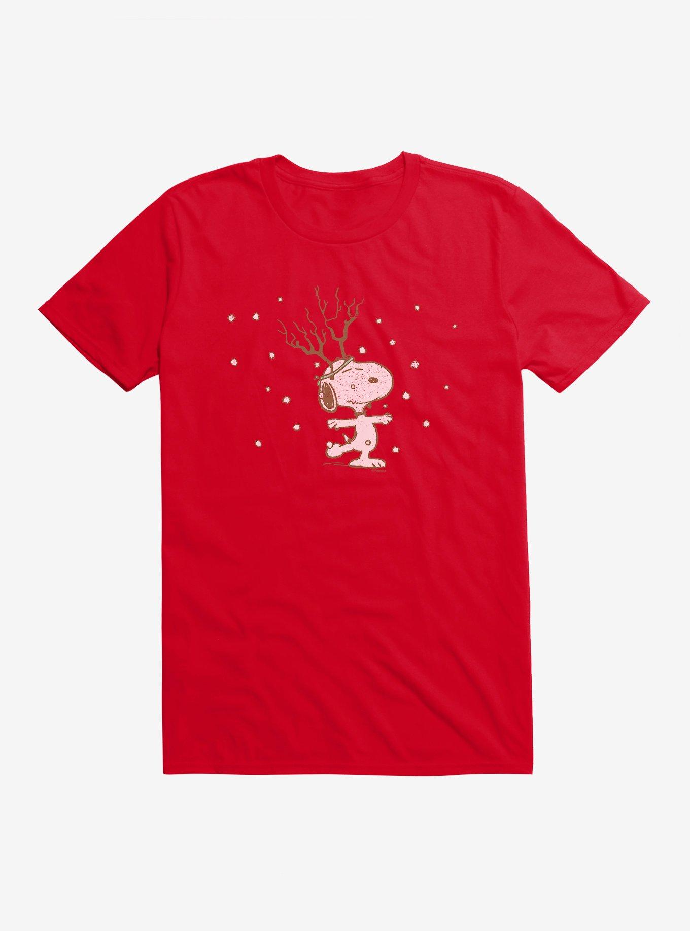 Peanuts Snoopy Snowing T-Shirt, , hi-res