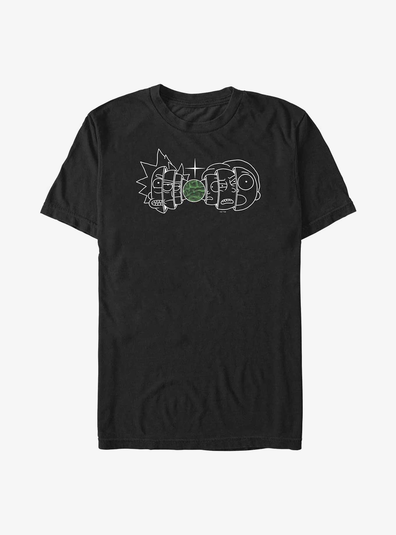 Rick and Morty Split Planet Big & Tall T-Shirt, , hi-res