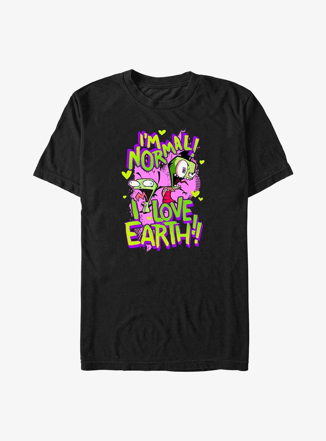 Invader ZIM I Love Earth Big & Tall T-Shirt, BLACK, hi-res