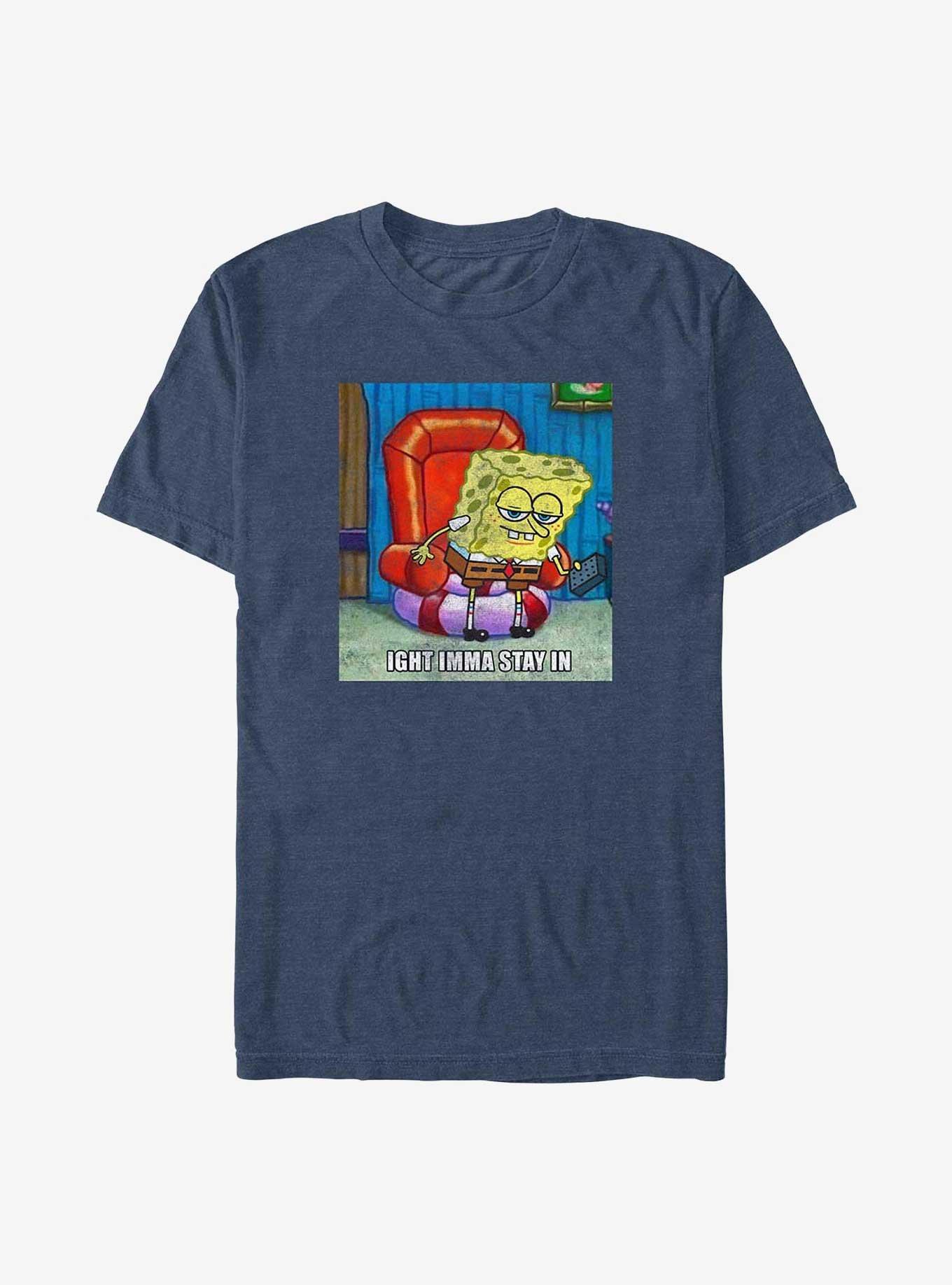 Spongebob Squarepants Ight Imma Stay In Big & Tall T-Shirt, , hi-res