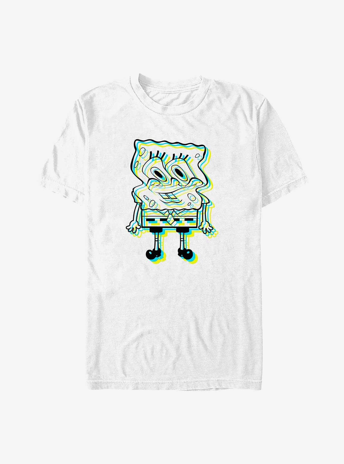 Spongebob Squarepants Melt Down Big & Tall T-Shirt, WHITE, hi-res